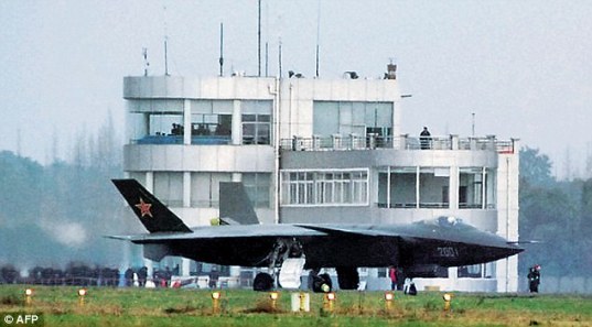 China's purported Fifth-Generation fighter, the J-20 in Chengdu.
